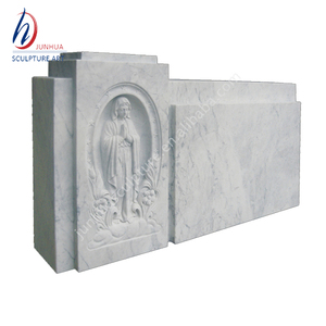 Pas cher <span class=keywords><strong>Prix</strong></span> Blanc Pierre Tombale Monument En Marbre Pierre Tombale Pour Le Mémorial - Product Image 3
