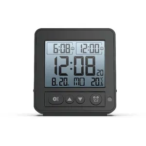 EWETIME Automatic clock auto dim clock function with rcc signal indoor temperature