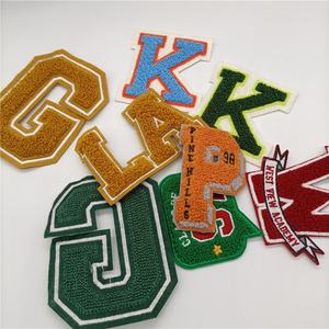 Design de mode perle 3M auto-adhésif tissé or paillettes Ortha Evra Chenille broderie fer sur patchs pour sacs chapeaux - Product Image 3