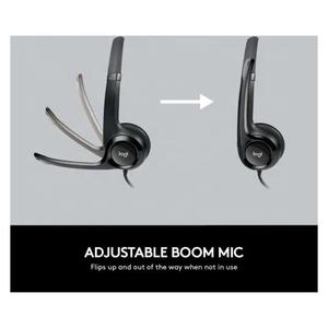 Accessori per <span class=keywords><strong>Computer</strong></span> e telefoni all'ingrosso <span class=keywords><strong>cuffie</strong></span> USB Logitech H390 <span class=keywords><strong>cuffie</strong></span> da gioco colore nero - Product Image 3