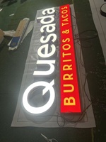 Lettres en relief 3D LED personnalisées à éclairage frontal pour enseignes publicitaires murales - Entreprises, hôpitaux, parcs