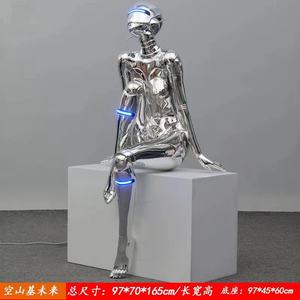 รูปปั้นไฟเบอร์กลาสไฟฟ้าโซยามะสำหรับผู้หญิงเซ็กซี่รูปปั้นห้างสรรพสินค้าคอนเสิร์ตแกนนำของตกแต่งบ้าน - Product Image 6