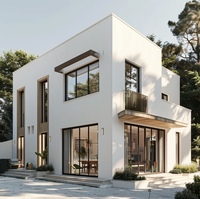 Structure en acier de luxe de haute qualité Maison villa préfabriquée Chalet de loisirs mobile européen Maison d'appartement à cadre triangulaire de vacances