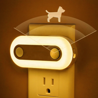Veilleuse LED LOHAS Soft Amber à détecteur de mouvement, à brancher, murale, à intensité variable, moderne, pour couloir et salle de bain