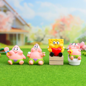 Caja ciega Yellow Fatty & Patrick Star: regalo de decoración de resina, artesanía exquisita, Regalos divertidos con temática de Bob Esponja para fanáticos - Product Image 5