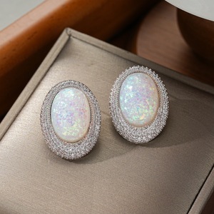 Boucles d'oreilles ZX Fashion Elegance Personality Geometry Ellipse Naiad, accessoires de mode tendance, bijoux pour femmes, cadeau, vente en gros - Product Image 4
