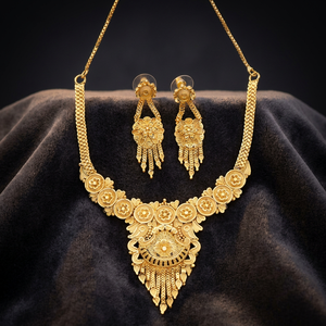 Traditional Orthodox Jewelry Set Gold-Plated Micro Forming Necklaces Wedding Season Diamond Pearl Copper Brass Chapado En Oro - Product Image 4
