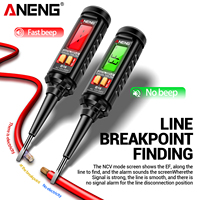Stylo testeur ANENG B16 sans contact, détecteur de tension 12V-300V, alarme sonore et lumineuse, rétroéclairage LCD, outil de diagnostic automobile, détecteur de point de rupture