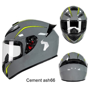Tùy chỉnh xe máy Phụ kiện Mũ bảo hiểm Logo Modular với đôi Visor ABS chất liệu xe máy rắn sợi carbon - Product Image 3