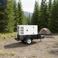 Groupe électrogène diesel mobile sur remorque 80 kVA 110 kVA 150 kVA, Groupe électrogène diesel 400 kVA, Prix, Leroy Somer, Démarrage automatique, ATS, Silencieux, 1800 tr/min