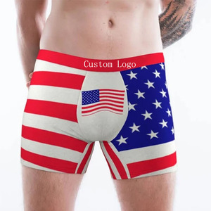 Nuovo Design per gli uomini di cotone stampati personalizzati biancheria intima termica da <span class=keywords><strong>uomo</strong></span> comodi caldi pugili personalizzati - Product Image 5
