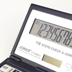 เครื่องคิดเลขแบบพลิกเปิดฝาขายส่ง รุ่น CT8855V สีเงิน วัสดุ ABS พร้อมพิมพ์โลโก้ สำหรับโฆษณาและโปรโมชั่น - Product Image 5