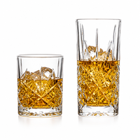 Verre à whisky vintage en cristal de 10oz, 12oz, 15oz avec motif gravé Scandinavia pour bars et restaurants - Vente en gros