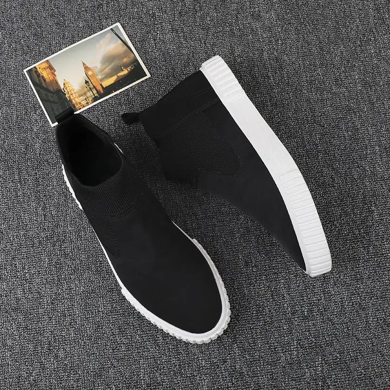 2022 Men's Sneakers Casual Sports Style Spring And Summer Cloth Shoes Popular Shoe Youth Street Cool Thick Sole Slip On Shoes