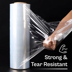 Pellicola <span class=keywords><strong>Estensibile</strong></span> LLDPE Premium per Uso Industriale, Rotolo Jumbo Trasparente per Imballaggio Automatico di Pallet, Produzione di Guangzhou - Product Image 5