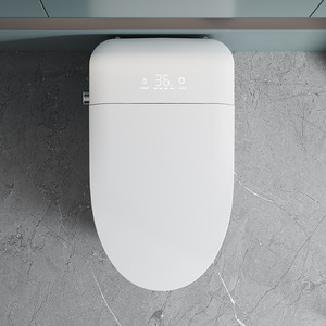 WC Intelligente con Spruzzatore d'Acqua e Asciugatore, Funzionamento con Sensore a Pedale, Sedile Riscaldato e Display LED <span class=keywords><strong>per</strong></span> <span class=keywords><strong>Bagno</strong></span> - Product Image 4