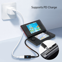 Adaptateur de chargeur PD Type C pour DS Lite NDSL, câble d'adaptateur de charge rapide PD haute vitesse, 10cm