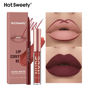 Fournisseur OEM de rouge à lèvres liquide haute pigmentation, ensemble de rouge à lèvres, gloss et crayon à lèvres avec logo personnalisé, ensemble de gloss et crayon à lèvres en marque privée - Product Image 3