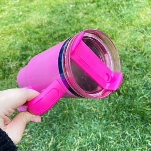 Gobelet isotherme personnalisé avec logo, 40 oz, en acier inoxydable, couleur arc-en-ciel, cuivre rose, paillettes, plaqué, idéal pour les voyages, meilleur rapport qualité-prix, cadeaux - Product Image 2