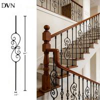 Balustres en métal de style antique DVN, design européen, décoratifs, pour escaliers, balustres en métal pour la décoration de villa