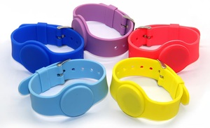 Personalizar RFID pago sin efectivo pulsera 13,56 MHz clásico <span class=keywords><strong>1K</strong></span> 4K NFC silicona pulseras ajustables - Product Image 4