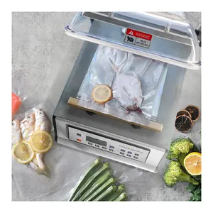 Süpermarket perakende iş kimchi vakum paketleme makinesi için tek odacıklı masa üstü otomatik vakum gıda mühürleyen makinesi