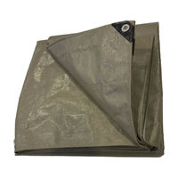 Bâche PE tissée industrielle 150g/m² pour extérieur, toile d'ombrage imperméable et résistante à la pluie pour jardin, abri pour animaux, agriculture