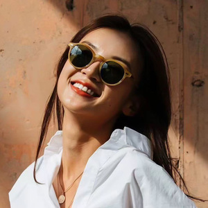Lunettes <span class=keywords><strong>de</strong></span> soleil <span class=keywords><strong>de</strong></span> <span class=keywords><strong>luxe</strong></span> SKYWAY pour hommes, unisexes, UV400, monture ronde en PC noire, lunettes <span class=keywords><strong>de</strong></span> soleil classiques pour hommes - Product Image 2