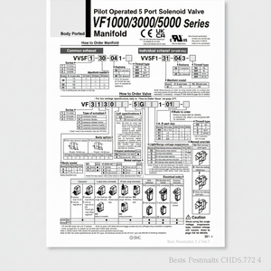 ชิ้นส่วนนิวเมติก VV5F5-20-021นิวเมติก SMC - Product Image 1