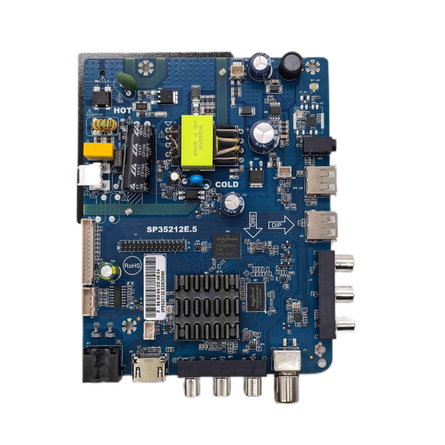 SP352L12E.5 Android 9.0 Smart LED TV Motherboard SP352W12E.5 with 25W 35-80V Backlight Voltage 512M+4G for 32-42 Inch
