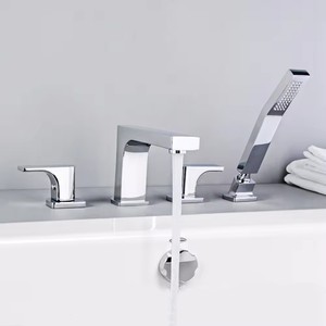 Kaiping Dima chino moderno baño latón 4 agujeros bañera cromo bañera hidromasaje cascada grifo - Product Image 2