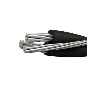Precio del cable Abc de aluminio 0,6/1kv Bare 3 Core 16mm 25mm 95mm 120mm Xlpe Cable aéreo
