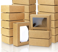 Boîtes rigides en carton ondulé avec fenêtre transparente personnalisée, revêtement UV et estampage pour l'emballage de cosmétiques, de savons et de bijoux