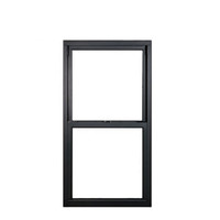 Nuevo diseño UPVC Glazed Sash Windows Single Hung Vertical