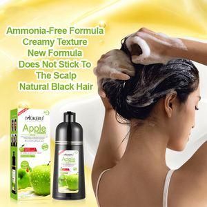 Mokeru Crema Colorante per Capelli alle Erbe Senza Ammoniaca per Nero e Castano, Copre i Capelli Grigi Facile da Usare Vendita all'Ingrosso 500ml - Product Image 5