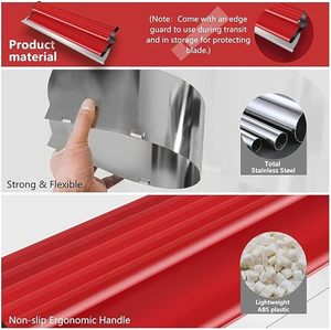 Industriële Gipsplaat Gereedschap Carbon Staal Skimming Schraper Roestvrij Staal Veerrand Verf Schraper Troffel Voor Afwerking - Product Image 2
