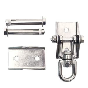 Крюк-кронштейн из нержавеющей стали с поворотом на 360°, 90x40 мм, для подвесных систем, потолочного крепления, настенного монтажа, для гамаков, йоги, бокса - Product Image 5