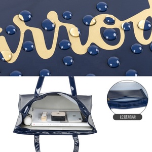 กระเป๋าโท้ท Harrod วินเทจปรับแต่งได้ พร้อมลายพิมพ์กระจกเงาแฟชั่น กันน้ำ ทำจาก PVC พร้อมหูหิ้วและโลโก้ส่วนตัว - Product Image 5