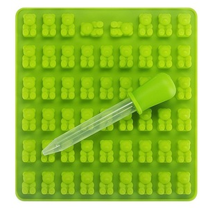 Del fondente del silicone stampi <span class=keywords><strong>decorazione</strong></span> di una <span class=keywords><strong>torta</strong></span> 3D mini cura teddy bear <span class=keywords><strong>torta</strong></span> a forma di pan con il tubo - Product Image 2
