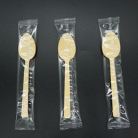 Cucharas y Tenedores de Bambú Biodegradables y Ecológicos para Restaurantes, con Logotipo Personalizado Impreso con Láser, para Fiestas
