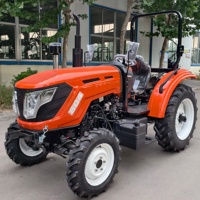 Tracteur agricole 60 CV 4x4, moteur diesel, châssis ROPS, double phare LED, attelage 3 points, prise de force, usage agricole
