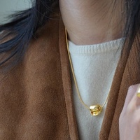 Collier pendentif en argent 925, simple et polyvalent, accessoire de mode quotidien adapté aux hommes et aux femmes
