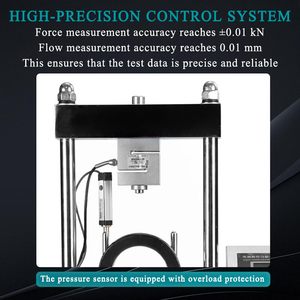 Appareil d'analyse de la stabilité <span class=keywords><strong>Marshall</strong></span> pour l'asphalte avec une capacité de 50 kN et une garantie d'un an pour les tests d'asphalte - Product Image 3