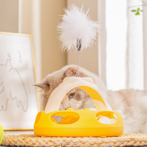 Hagou – bâton de chatonnerie pour chat avec plume rebondissante, jouet interactif pour chats, anti-ennui, jouet manuel pour chats - Product Image 3