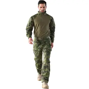 Tactical Green Uniform Camo Laranja Uniformes Azul Marinho Security Guard Full Kit Set Combat Dress For Men Bodyguard Olive