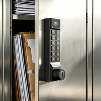 Cerradura Inteligente para Armario Metálico de Gimnasio, Cerradura Electrónica para Archivador Metálico de Oficina, Cerradura con Botón Físico, Contraseña, Tarjeta, Cajón de Almacenamiento