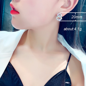 Orecchini a Cerchio in Stile Coreano, Gioielli Minimalisti Eleganti da Donna, Orecchini Pendenti Rotondi alla Moda - Product Image 4