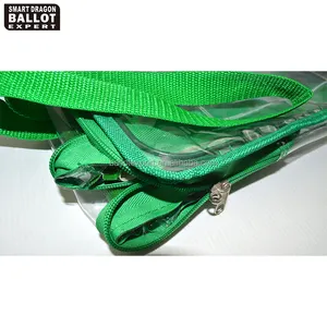 Customization 40L Clear Ballot Zipper Bag PVC Plastic Ballot Box Bag For Election Voting