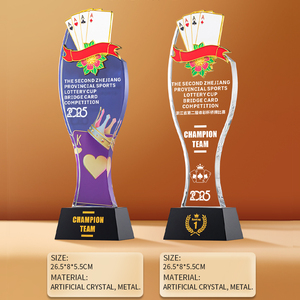 DEMO Custom K9 campione di biliardo trofeo premi 3D stampa oro piccola targa di cristallo Snooker premio per il gioco di biliardo - Product Image 3