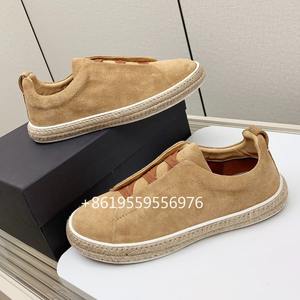 Sepatu Kasual Pria Berkualitas Tinggi, Gaya Baru Merek <span class=keywords><strong>Fashion</strong></span> Desainer Mewah Sepatu Kasual Resort Pria Kulit Asli - Product Image 2